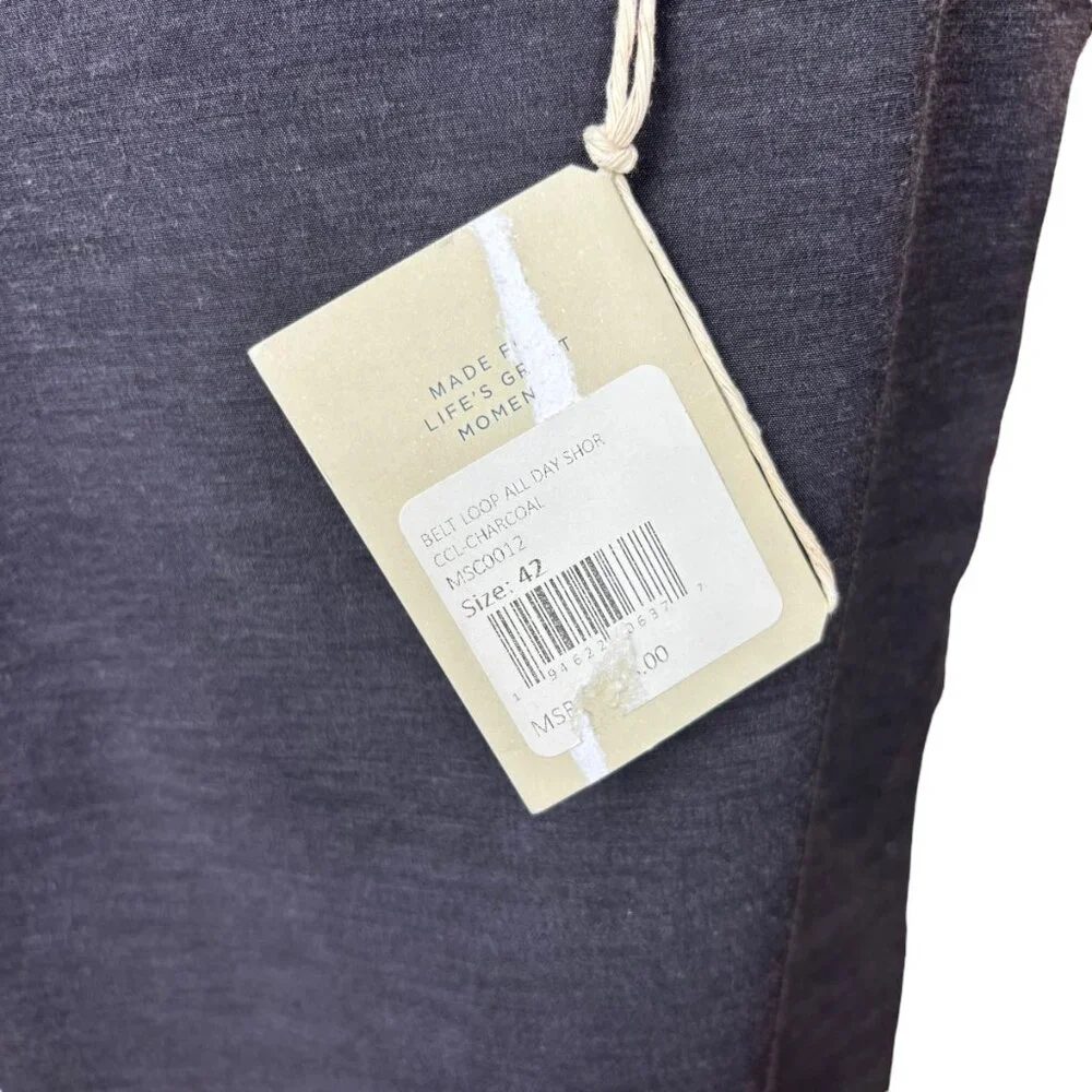 NWT Men's‎ Faherty Belt Loop All Day Shorts Size 42
